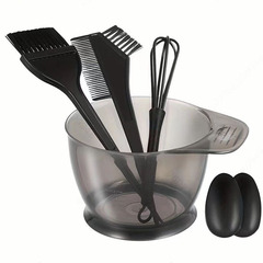 卸売コーム、イヤーマフ、ブラシ、オイル染めヘアボウル、家庭用理美容ツール5点セット