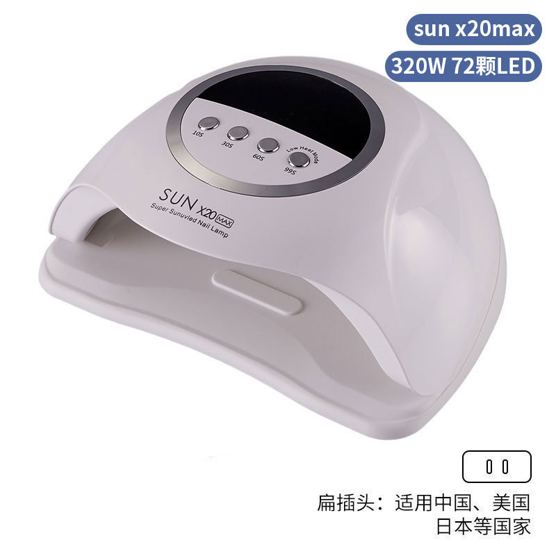 Lámpara de uñas 320W Lámpara para hornear de uñas de alta potencia Luz roja con asa Gel de esmalte de uñas Lámpara de fototerapia de uñas Máquina de uñas transfronteriza