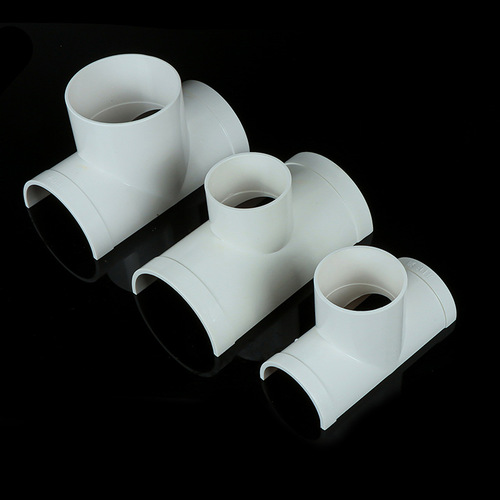 PVC open tee leak-sealing patch for quick drainage pipe repair, enabling pipe modification and hole creation to prevent leaks—also available as an angled open tee.