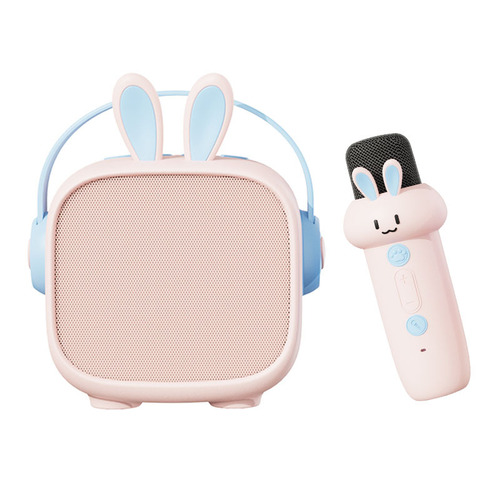 K song audio rabbit microphone toy microphone integrated audio home singing bluetooth speaker cute gift