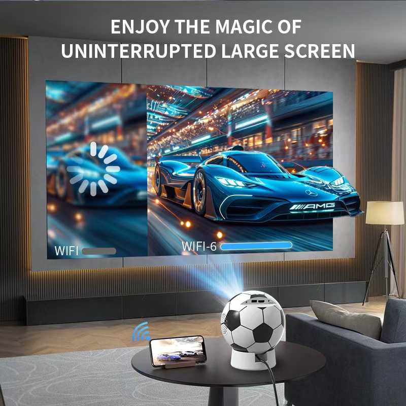 跨境新款Q8投影仪家用卧室投墙4K高清便携式安卓LCD投影仪