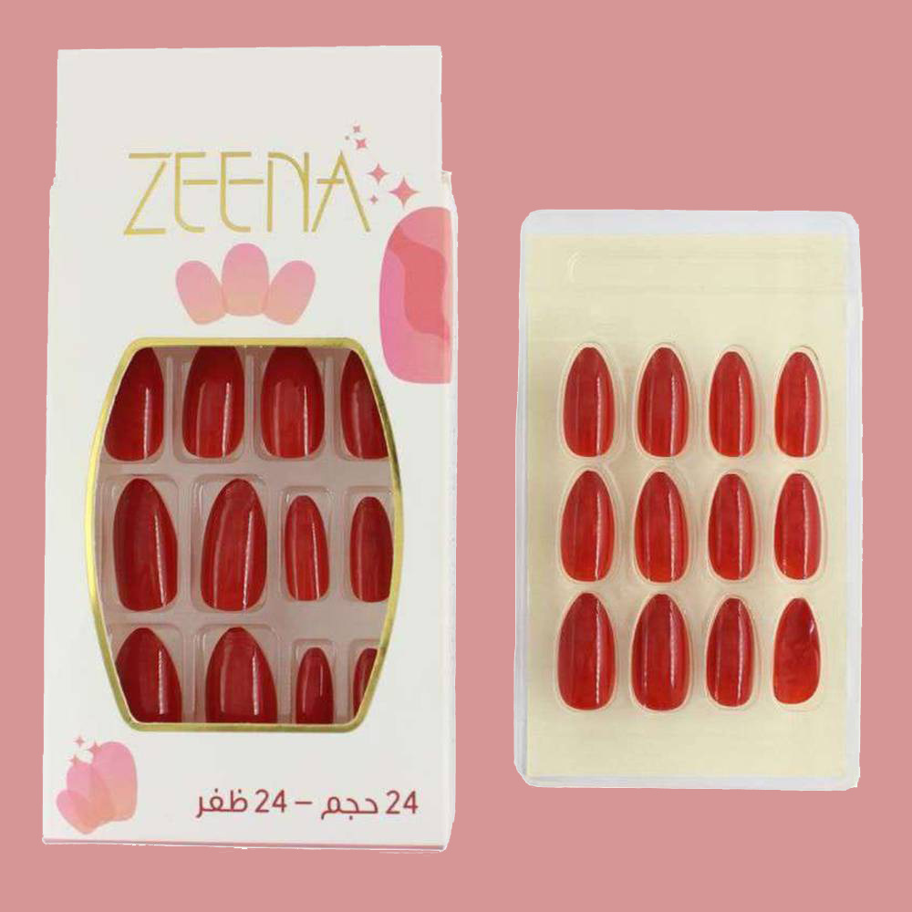 Solid color almond nail stickers