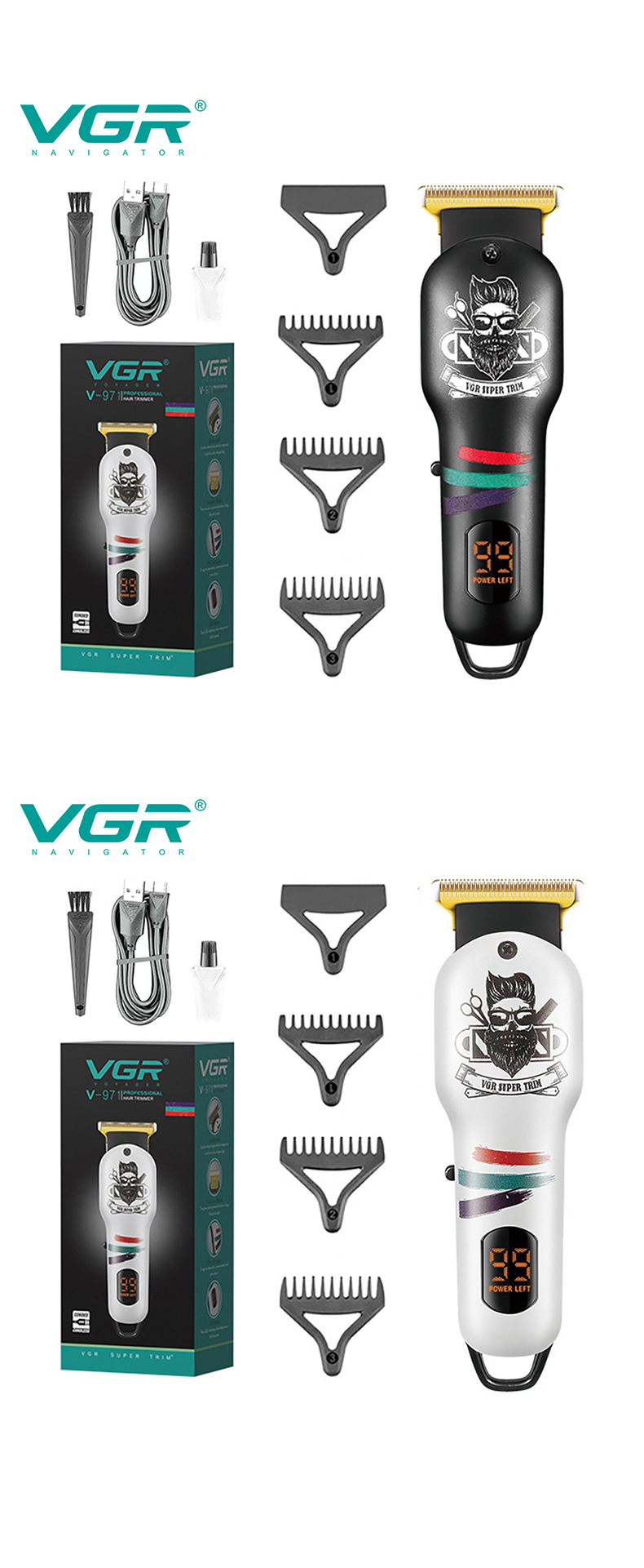 Tagliacapelli elettrico professionale da uomo con display_voghion.com