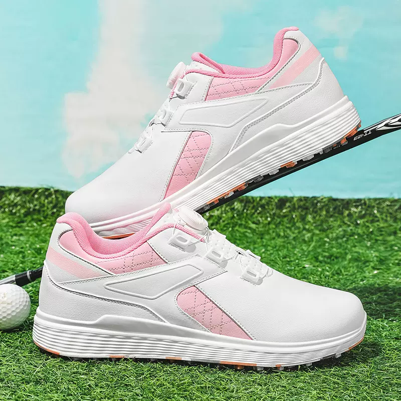 一件代发跨境新款男士大码旋转扣防水防滑户外耐磨专业高尔夫球鞋