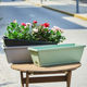 Thickened vegetable pot Horun pot wholesale balcony all-match flower planting pot with tray drop-resistant plastic long flower pot