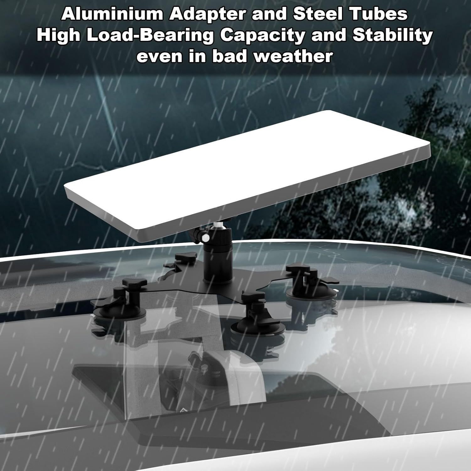 Cross-Border Hot-Selling Car Roof Suction Cup/Magnet Mount Mini Receiver Holder Outdoor Stand