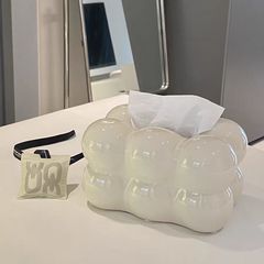 輕奢棉花糖紙巾盒擺件創意客廳茶几桌面裝飾品高檔可愛ins紙抽盒