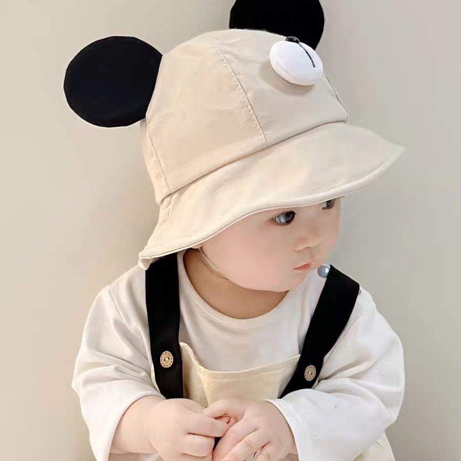 Primavera y otoño sombrero de bebé, sombrero de pescador para niños, sombrero de pescador para niños, sombrero de bañera de protección solar para niños