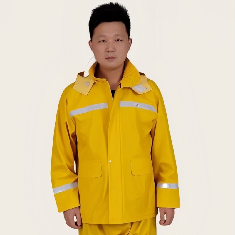 雨衣雨裤分体式套装外卖骑手防暴雨反光针织布骑行徒步成人钓鱼|undefined