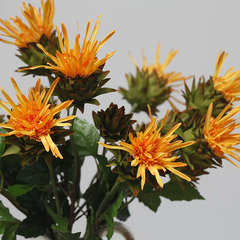 批發仿真花假花絹花海王花客廳裝飾花復古油畫感歐式花藝個性