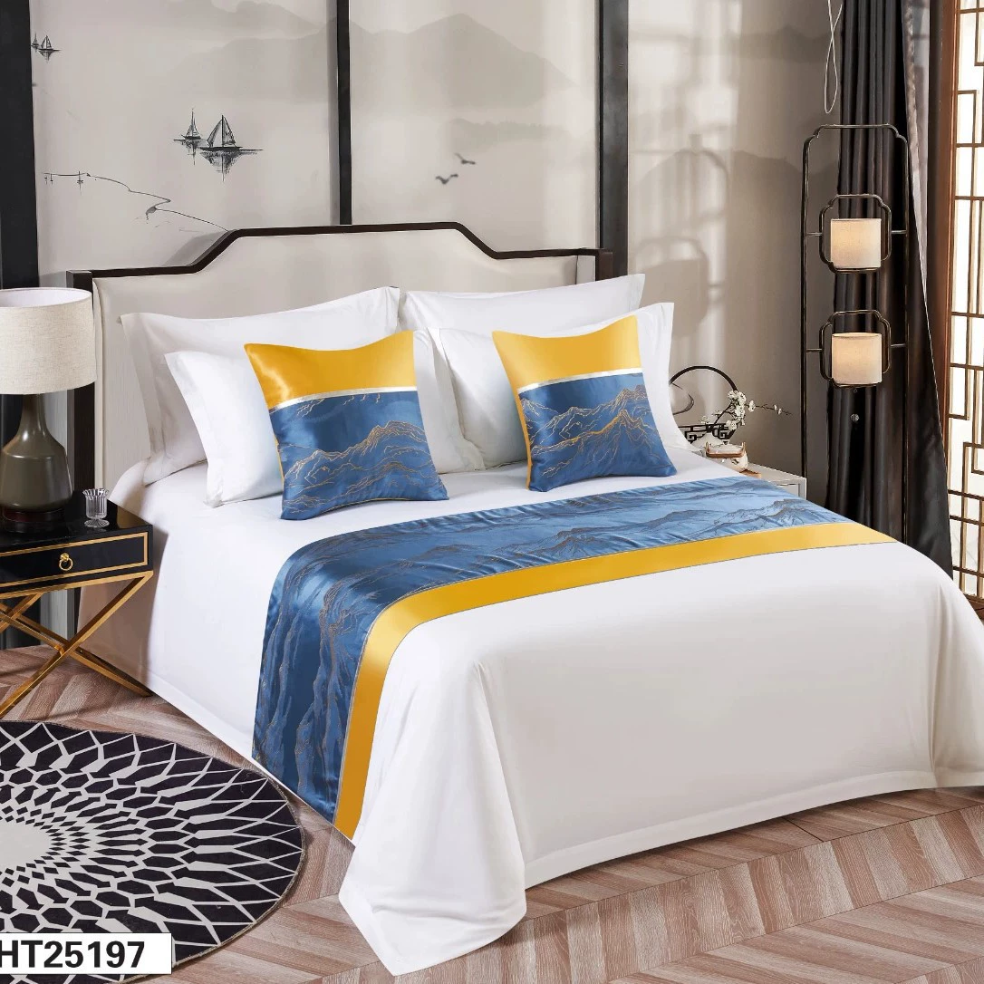 Постельное белье для отелей, гостиничные покрывала, декоративные накидки на кровать, для гостевых домов, хостелов, домашнего использования, высококачественная декоративная ткань