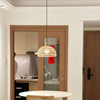 Japanese cream bar ceiling lamp for living room, retro rattan lamp for bedroom, lights