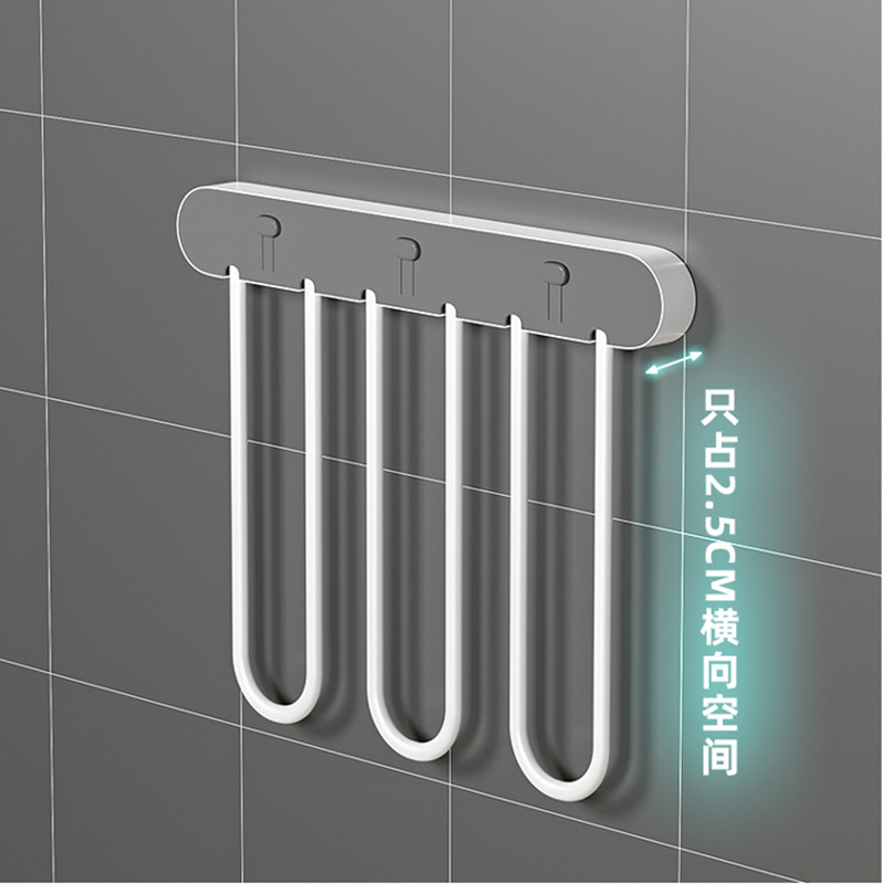 Calcetines plegables de tipo push para el hogar rack de colgar en la pared sin Punch calcetines multiusos simples calcetines de almacenamiento de ropa interior