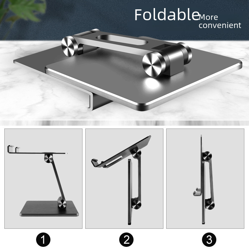 Tablet Stand, Desktop Phone Stand, Lazy Foldable Holder for iPad, Huawei, Apple Support, Factory Wholesale
