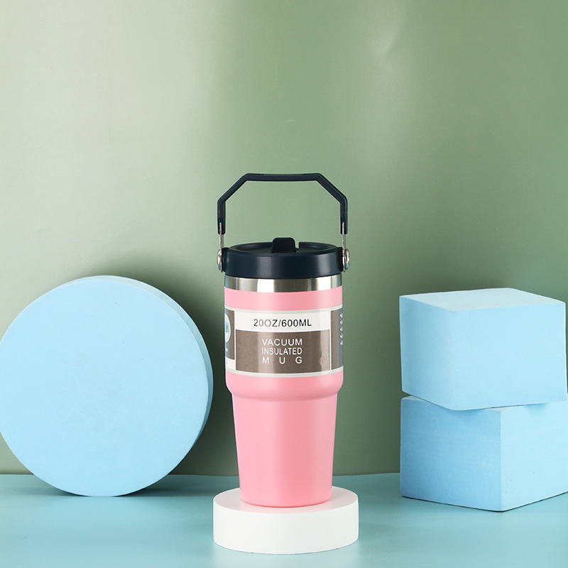 Vaso de aislamiento de gran capacidad para automóvil de vacío de doble capa de acero inoxidable 304 transfronterizo