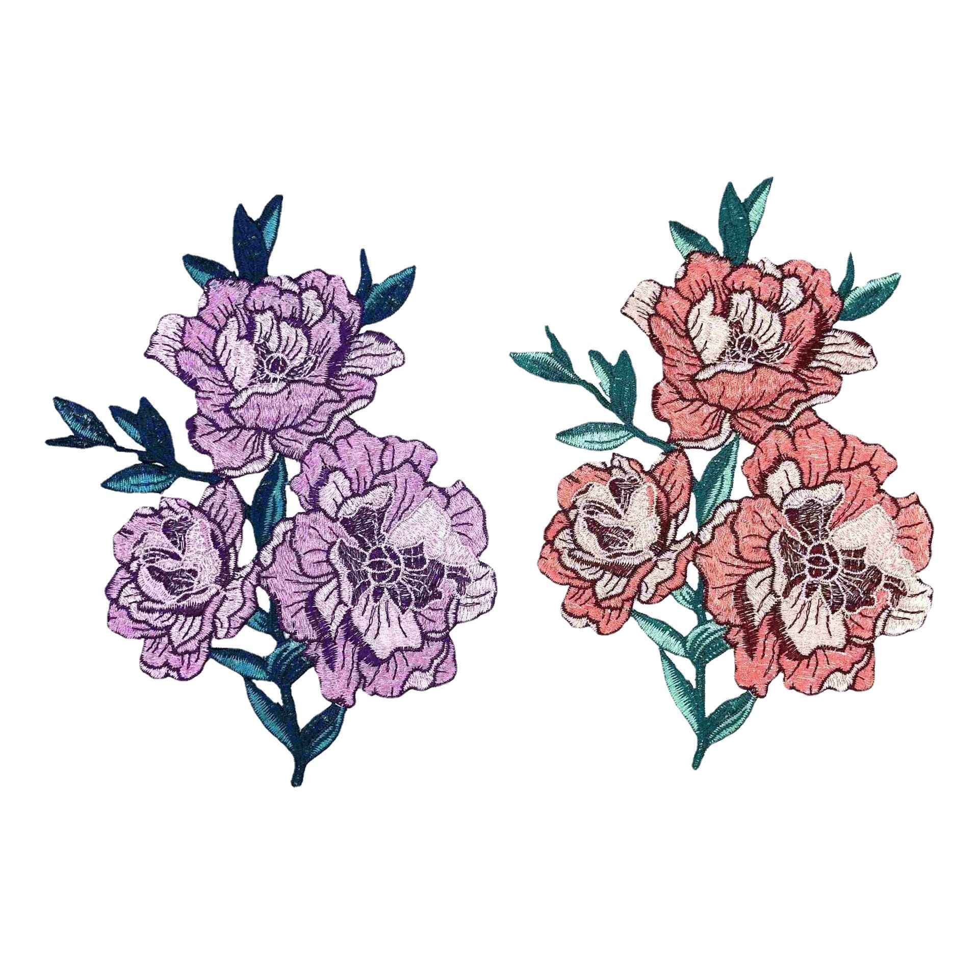 新品水溶绣花布贴 服装贴花补丁水溶刺绣领花 民族服饰辅料批发