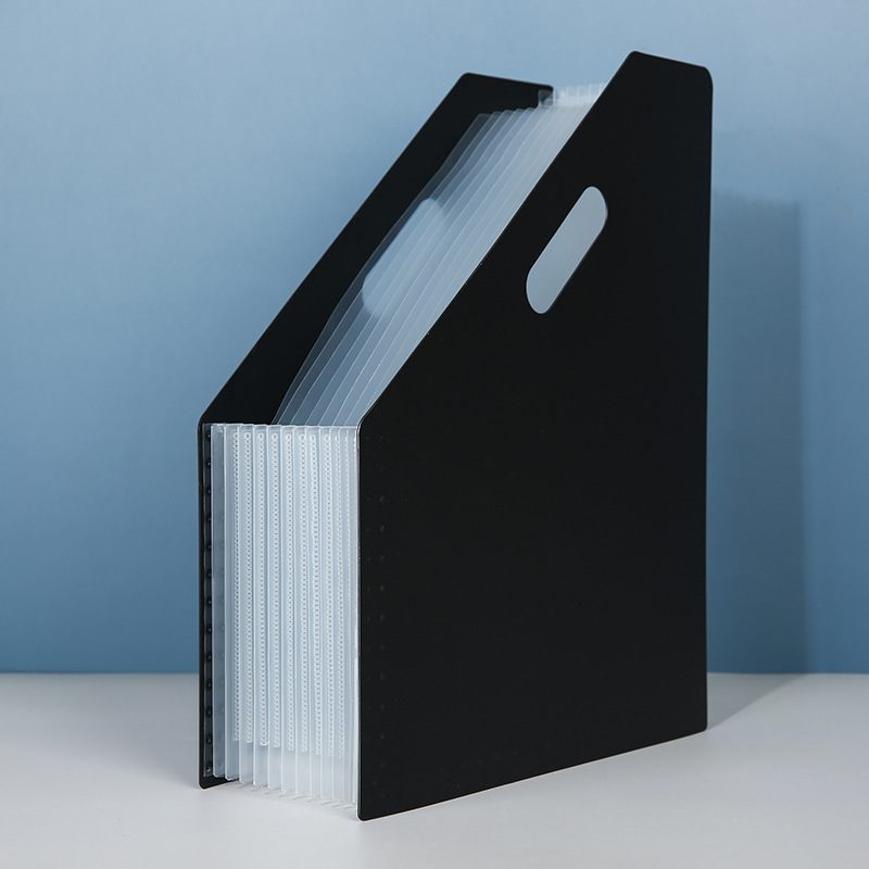 A4 vertical retráctil bolsa de órganos de múltiples capas carpeta estudiante de escritorio vertical prueba soporte de papel rack de almacenamiento de gran capacidad