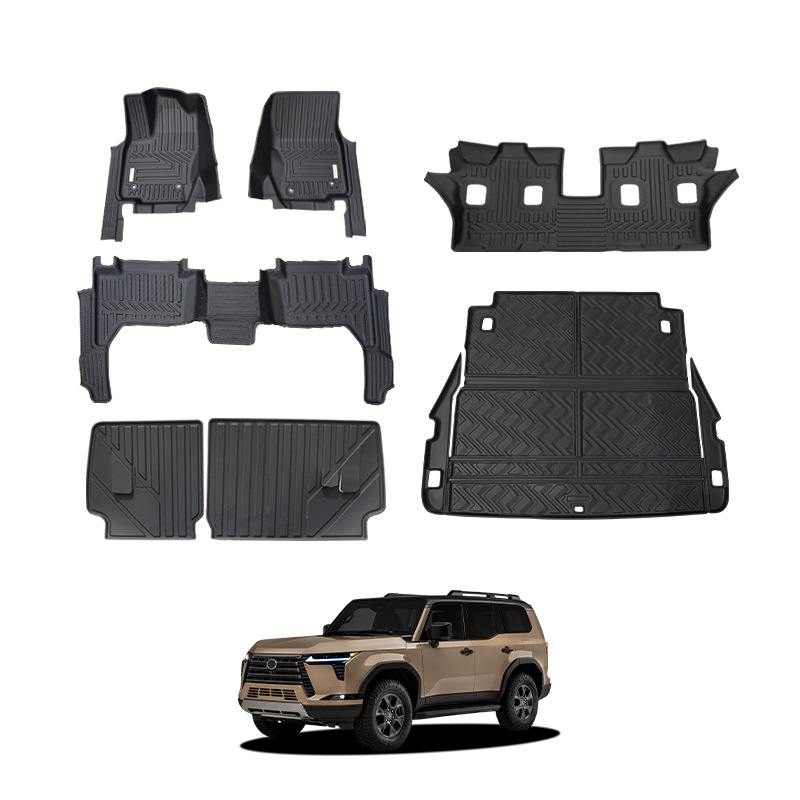 Txinrui Adecuado para Lexus Gx550FloorMats, impermeable y antideslizante, alfombrilla especial para coche TPE