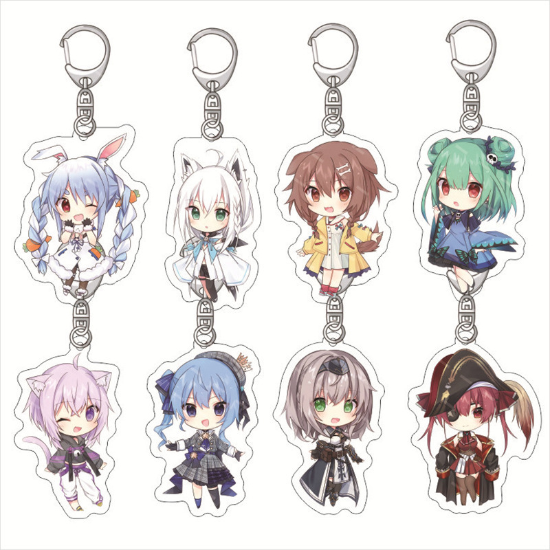 Virtual Streamer Hololive Acrylic Keychain Featuring Nana Ai, Akuya, and Tokya Virtual Streamer Hololive Acrylic Keychain Featuring Nana Ai, Akuya, and Tokya