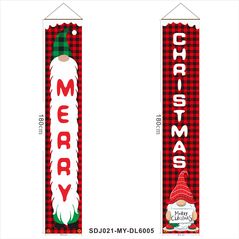 Chunya Spinning Material Christmas Cartoon Chunya Spinning Party Flag 1 Piece