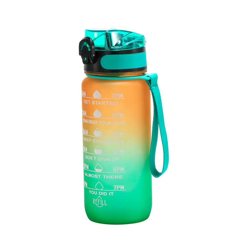 TRITAN taza de agua para niños de gran capacidad hervidor de agua resistente a caídas degradado de gran apariencia para mujeres de verano taza de bebida directa de fitness deportivo