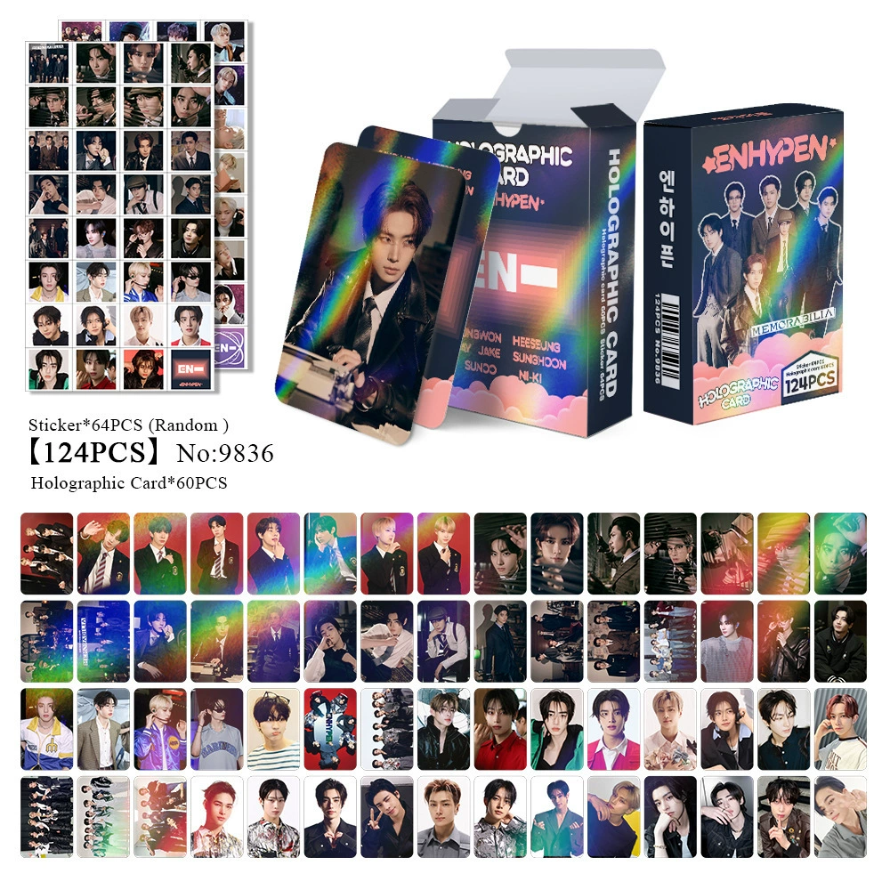 New Model Exclusively for Foreign Trade: 124 Holographic Cards, Total Chain Gidle Str Bptwice Celebrity Merchandise Lomo Small Cards
