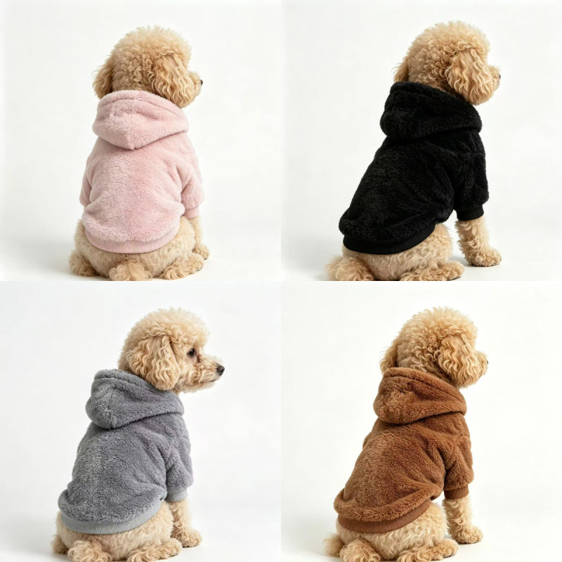 Cross-border pet dog clothing, winter double-sided fleece, small dog, Teddy, Schnauzer, Corgi, cat clothing, warm coat Cross-border pet dog clothing, winter double-sided fleece, small dog, Teddy, Schnauzer, Corgi, cat clothing, warm coat