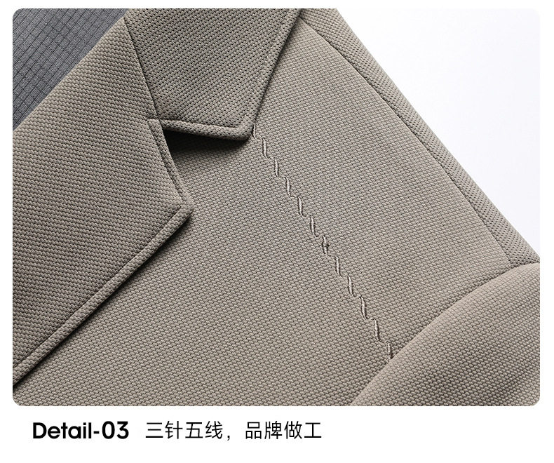 Áo vest nam dài tay màu trơn, chất liệu nylon co giãn không cần là, dáng ôm, kiểu mới mùa xuân thu — Màu be, Màu camel, Màu đen chi tiết 22