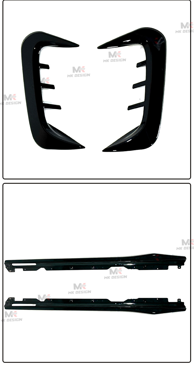 Suitable for Bmw 3 Series G20 G28 Early Abs Glossy Black Front Shovel Side Skirt Rear Lip Surround Front Lip Rear Wing