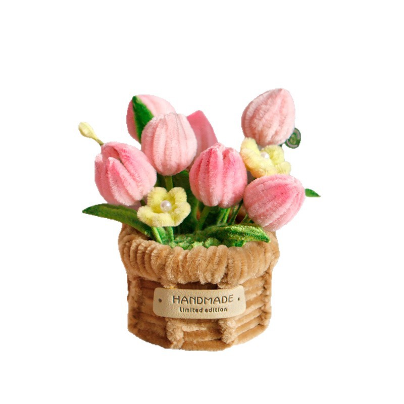Palo retorcido, paquete de material de bricolaje hecho a mano, ramo en maceta, adornos de rosas, actividades de compra grupal, regalos creativos para amigos
