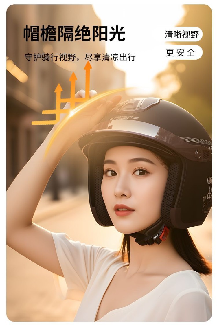 High-end silver-plated lens hidden helmet for electric scooters and motorcycles, rainproof, Class A, 3C certified, unisex