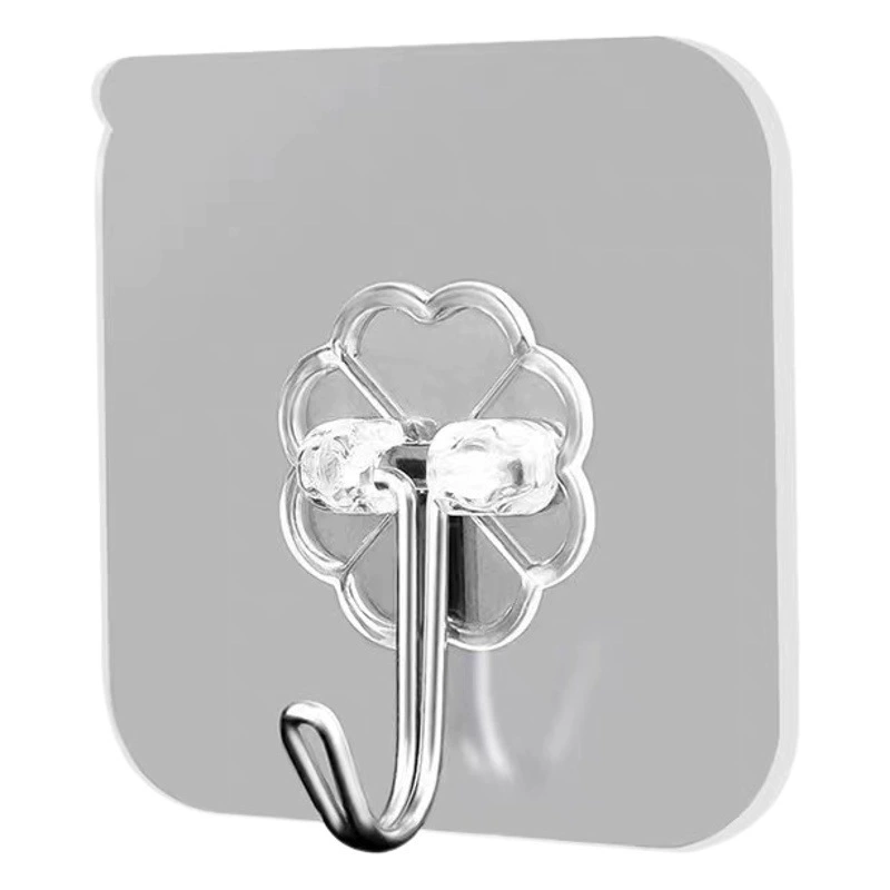 Оптовые прозрачные самоклеящиеся крючки без сверления, прочные, без следов, невидимые, для дома, на стену, дверь, маленькие крючки, клейкие крючки, Циньань