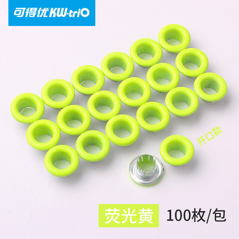 Kedeyou plástico color metal hebilla de ojo de pollo anillo de protección transparente remachadora de tarjetas perforadora manual perforadora de anillo