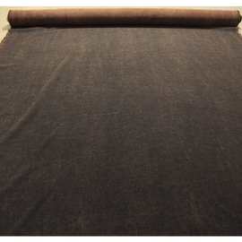 复古风原色香云纱亚麻老料70姆米加厚重磅时装面料服装丝绸布料