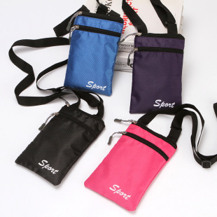 New fashion mobile phone bag simple shoulder slung small square bag passport certificate outdoor small hanging bag coin purse wholesale