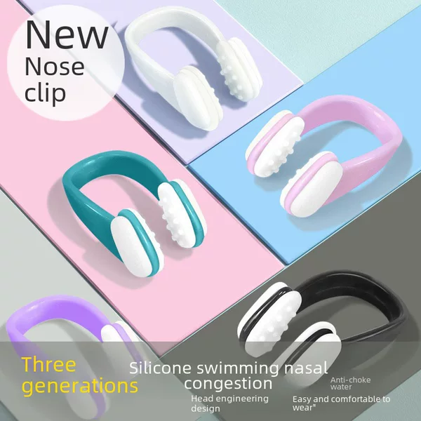 Swimming Nose Clip Training Special Anti-invisible Nasal Plug Mermaid Performance Nasal Plug Anti-choking Silicone Diving Nose Clip