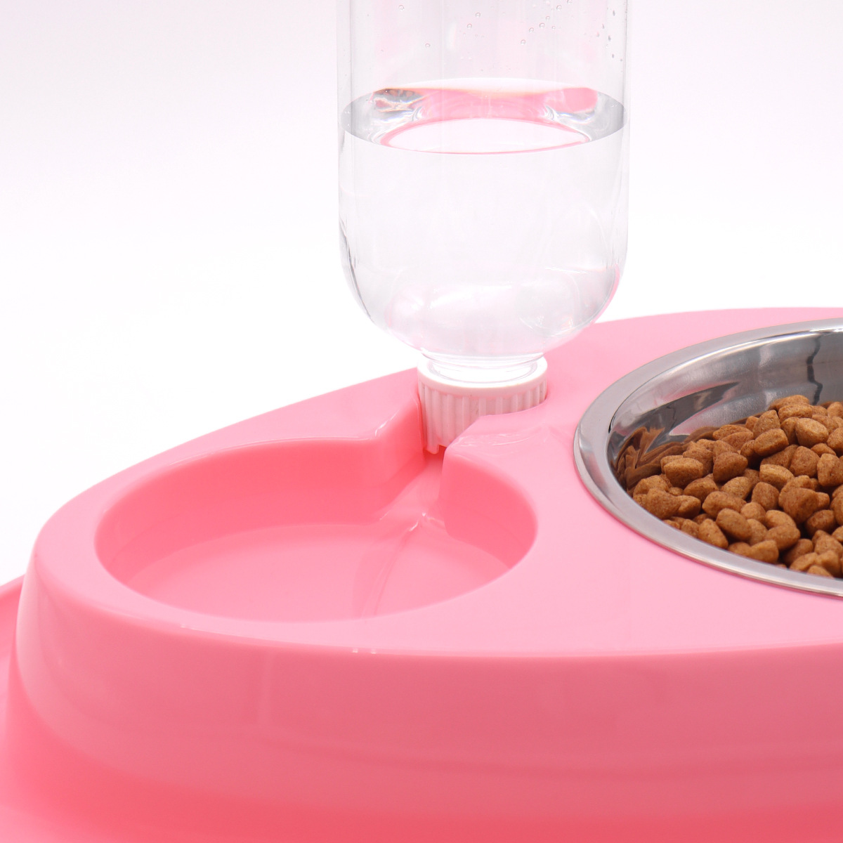 Tazón para gatos, agua y comida, una olla para gatos, olla de alimentación dos en uno, cuenco de agua para gatos, utensilios para mascotas, cuenco de comida para gatos, antivolcado
