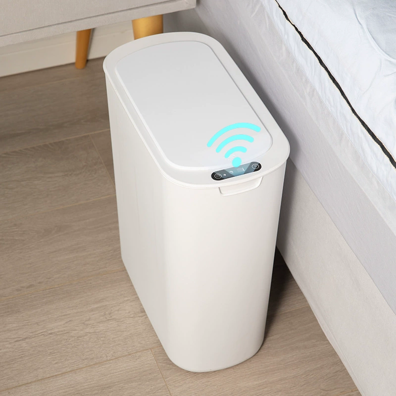 Интеллектуальный индуктивный мусорный бак для дома полностью автоматический раскладушка туалета бумажная корзина узкий зазор с крышкой электрический