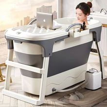 可折疊泡澡桶大人全身洗澡桶兒童沐浴筒家用大號汗蒸浴盆浴保溫新