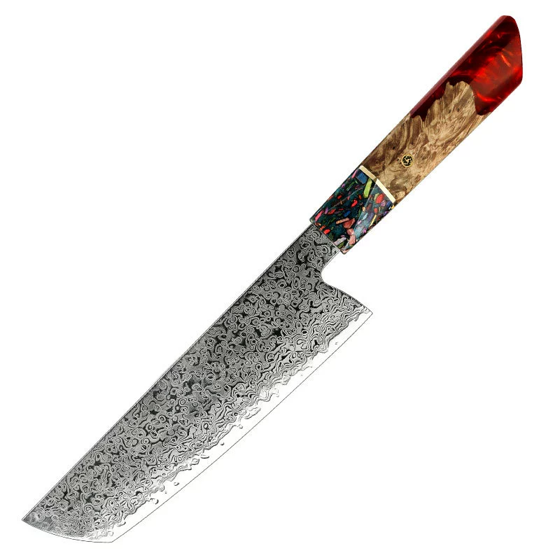 Нож кухонный дамасский (GrandSharp) с сердцевиной AUS10, японский стиль, с узором на клинке