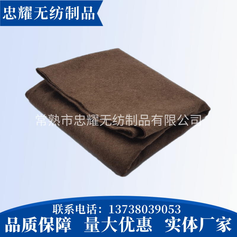 厂家批发沙发家具底布复合无纺布 涤纶黑棕色黑咖色针刺无纺布