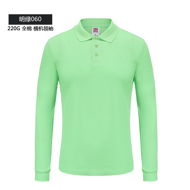 国境を越えた欧米英倫大コード全純綿長半袖poloシャツメンズtシャツ対外貿易作業服刺繍ロゴ|undefined