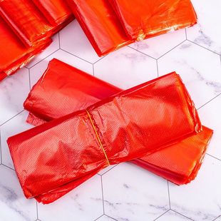 Wholesale Red Food Packaging Bags, New Material Handbags, Plastic Bags, Thickened Plastic Bags, Large Vest Bags