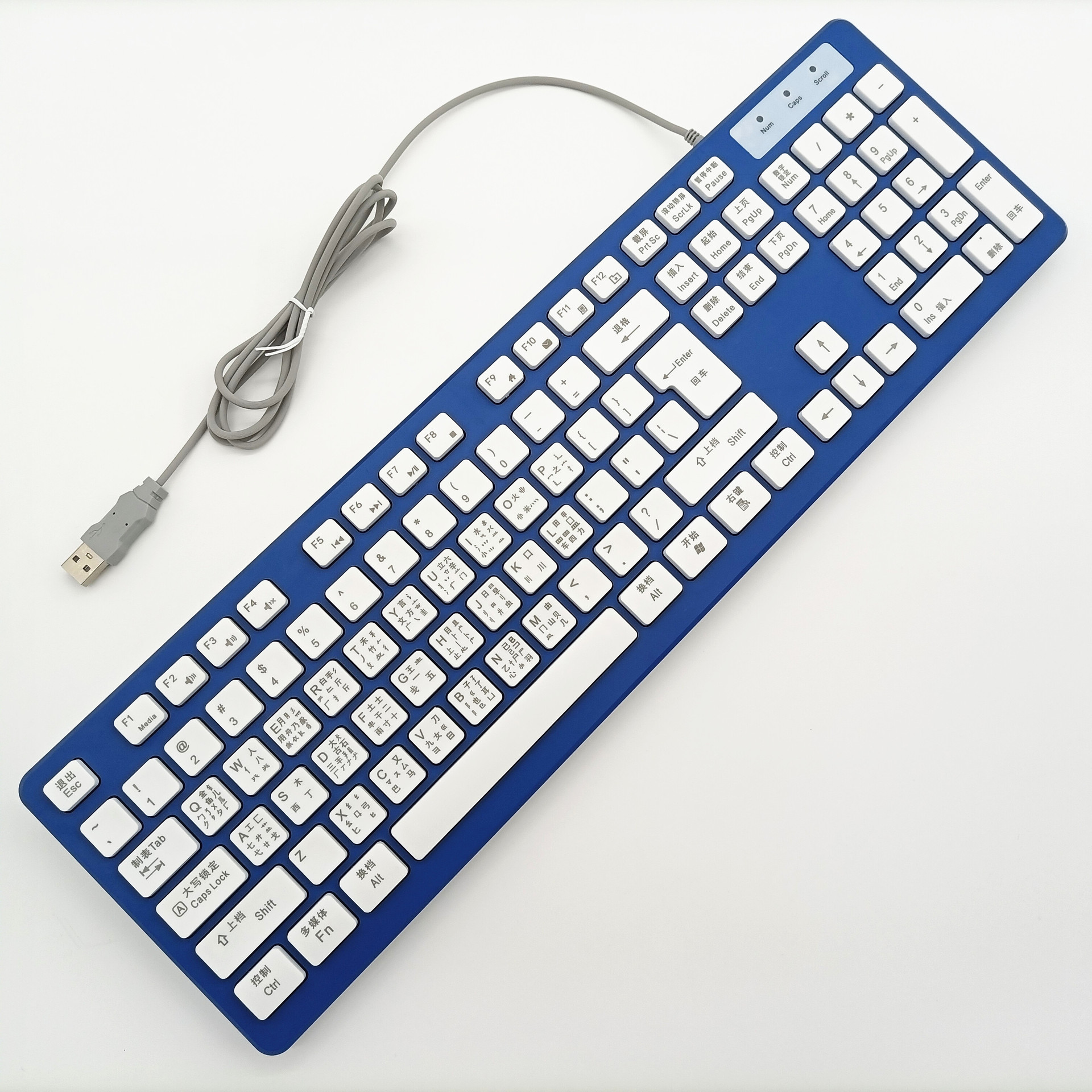 Wubi синяя одинарная клавиатура