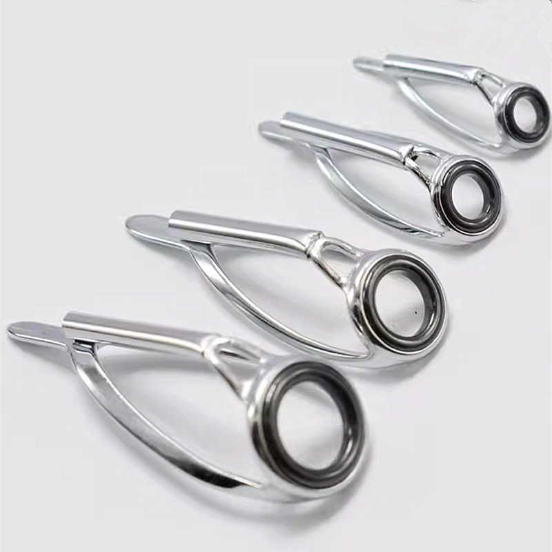 Top Ring Anti-Tangle Fishing Rod Lure Rod Modification Ring Top Ring Tip Ring Guide Eye Line Ring Metal Sic Guide Ring Ceramic