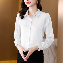 重磅真丝衬衫女长袖春秋2025年专柜正品设计感小众气质桑蚕丝上衣