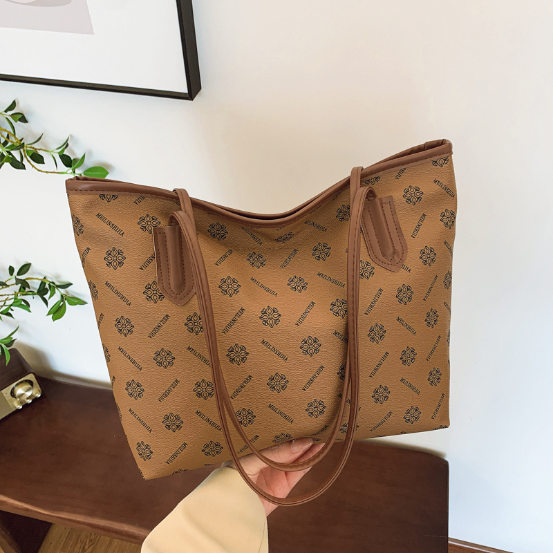 2024 nuevo bolso de impresión de gran capacidad, bolso de mano casual versátil, bolso de hombro de viaje de alta calidad