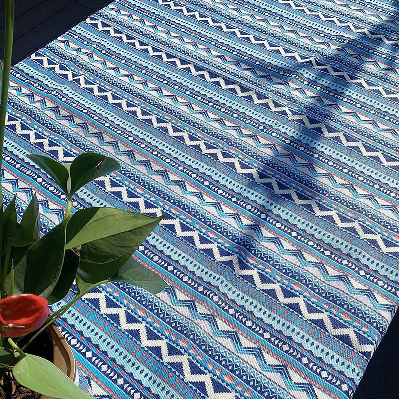 Flor azul porcelana tela de flor frágil alojamiento nacional retro algodón lino azul chino tela de mesa de estilo antiguo