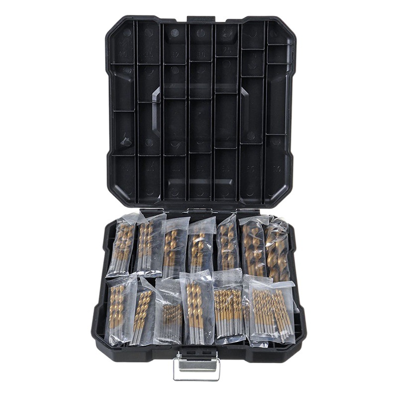 99 piezas de plástico Chapado en titanio taladro giratorio en caja 1.5-10 taladro combinado