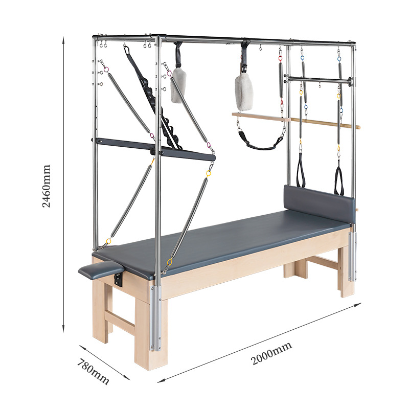Fábrica comercial multifuncional de entrenamiento de arce grande personalizado para yoga Pilates Cadillac cama central